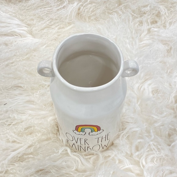 Rae Dunn OVER THE RAINBOW Milk Jug Farmhouse Vase - Picture 4 of 6